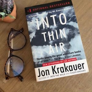 Into Thin Air by Jon Krakauer paperback